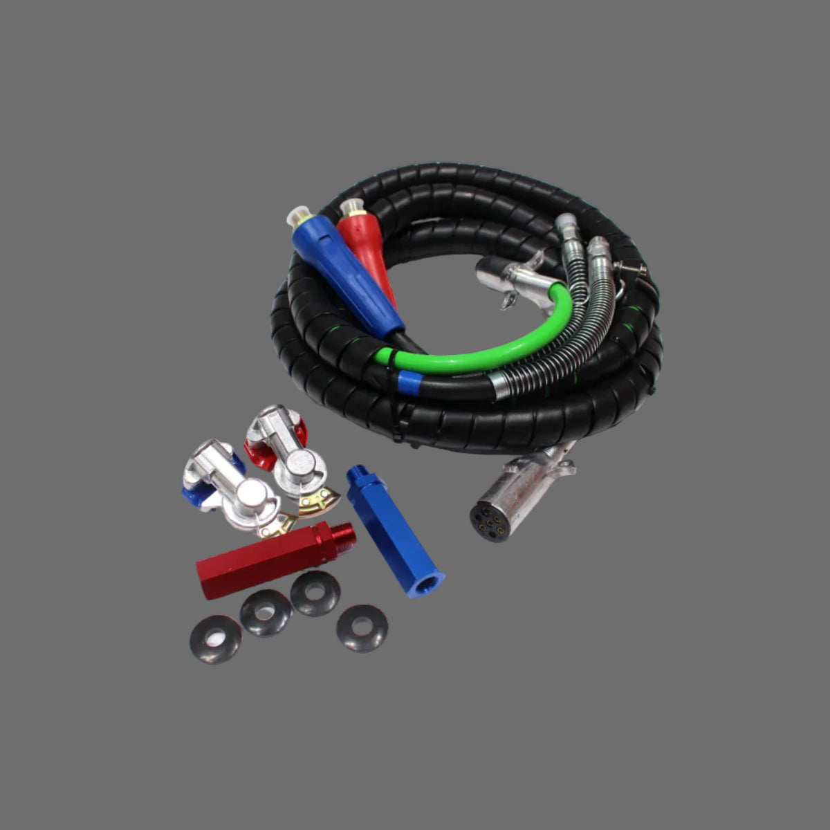 Air Brake Lines 12FT Blue & Red Non-Asbestos Brake Lining for Semi Trucks Trailers