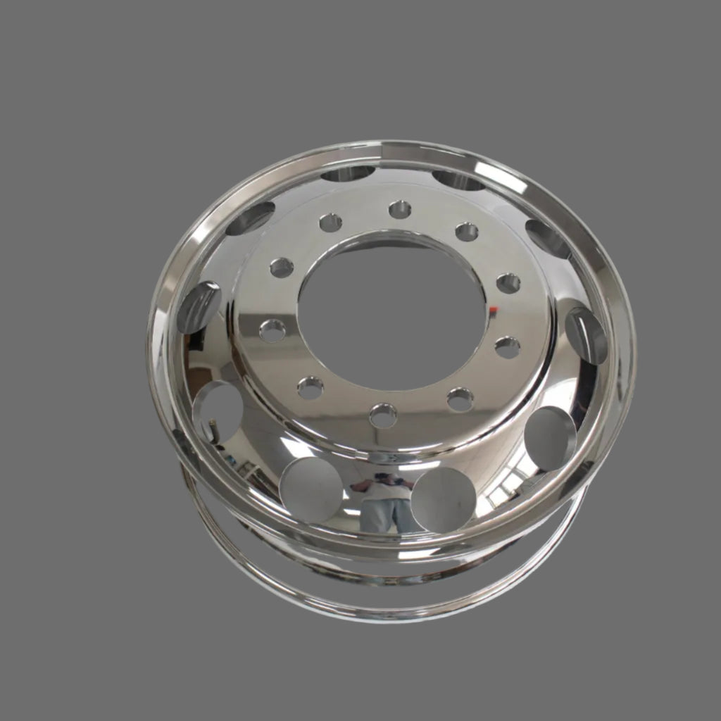 22.5x8.25 Forged Aluminum Wheel 10x285mm Hub Pilot Polished for Heavy-Duty Truck Trailer